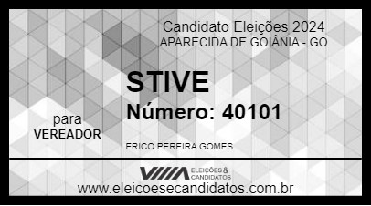 Candidato STIVE 2024 - APARECIDA DE GOIÂNIA - Eleições