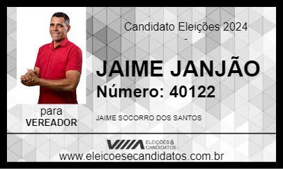 Candidato JAIME JANJÃO 2024 - APARECIDA DE GOIÂNIA - Eleições