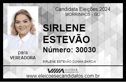 Candidato SIRLENE ESTEVÃO 2024 - MORRINHOS - Eleições