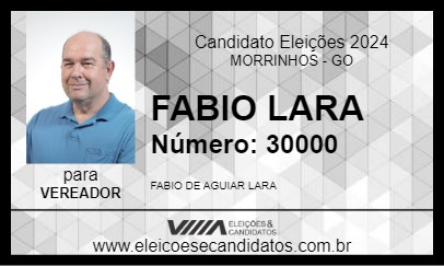 Candidato FABIO LARA 2024 - MORRINHOS - Eleições