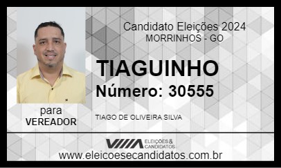 Candidato TIAGUINHO 2024 - MORRINHOS - Eleições