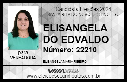 Candidato ELISANGELA DO EDVALDO 2024 - SANTA RITA DO NOVO DESTINO - Eleições