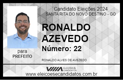 Candidato RONALDO AZEVEDO 2024 - SANTA RITA DO NOVO DESTINO - Eleições