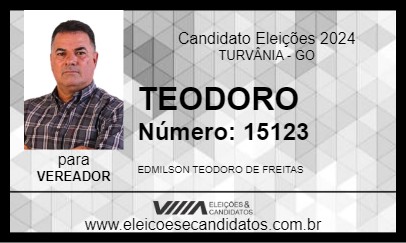 Candidato TEODORO 2024 - TURVÂNIA - Eleições