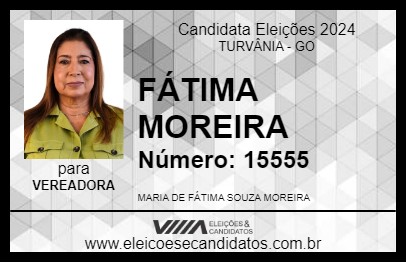 Candidato FÁTIMA MOREIRA 2024 - TURVÂNIA - Eleições