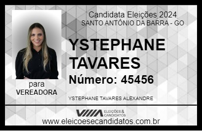 Candidato YSTEPHANE TAVARES 2024 - SANTO ANTÔNIO DA BARRA - Eleições