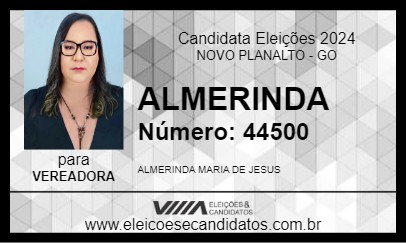 Candidato ALMERINDA 2024 - NOVO PLANALTO - Eleições