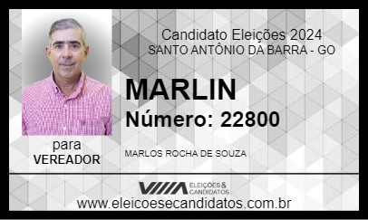 Candidato MARLIN 2024 - SANTO ANTÔNIO DA BARRA - Eleições