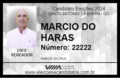 Candidato MARCIO DO HARAS 2024 - SANTO ANTÔNIO DA BARRA - Eleições