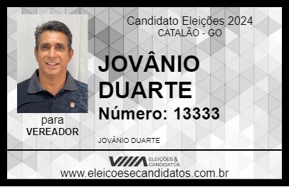 Candidato JOVÂNIO DUARTE 2024 - CATALÃO - Eleições