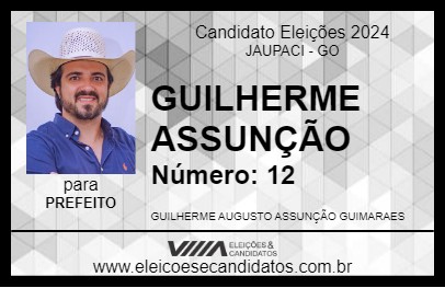 Candidato GUILHERME ASSUNÇÃO 2024 - JAUPACI - Eleições