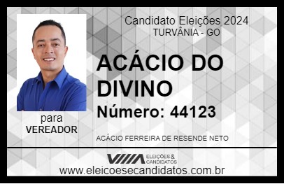 Candidato ACÁCIO DO DIVINO 2024 - TURVÂNIA - Eleições