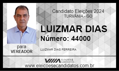 Candidato LUIZMAR DIAS 2024 - TURVÂNIA - Eleições