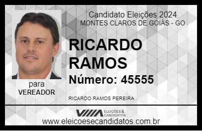 Candidato RICARDO RAMOS 2024 - MONTES CLAROS DE GOIÁS - Eleições