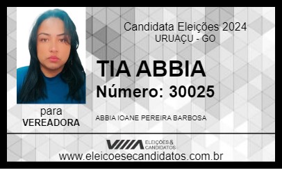 Candidato TIA ABBIA 2024 - URUAÇU - Eleições