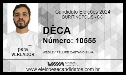 Candidato DÊCA 2024 - BURITINÓPOLIS - Eleições