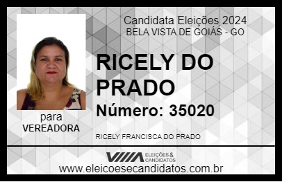 Candidato RICELY DO PRADO 2024 - BELA VISTA DE GOIÁS - Eleições