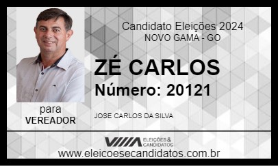 Candidato ZÉ CARLOS 2024 - NOVO GAMA - Eleições