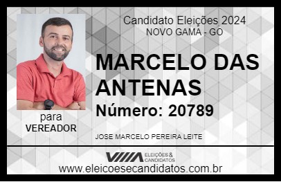 Candidato MARCELO DAS ANTENAS 2024 - NOVO GAMA - Eleições