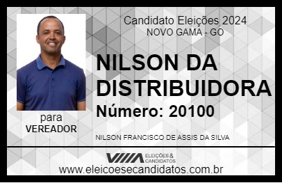 Candidato NILSON DA DISTRIBUIDORA 2024 - NOVO GAMA - Eleições