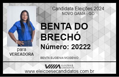 Candidato BENTA DO BRECHÓ 2024 - NOVO GAMA - Eleições