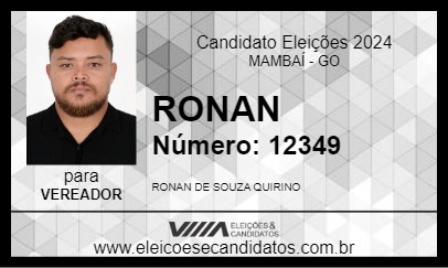 Candidato RONAN 2024 - MAMBAÍ - Eleições