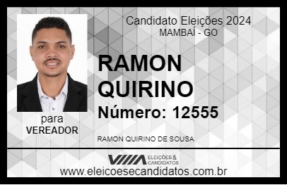 Candidato RAMON QUIRINO 2024 - MAMBAÍ - Eleições