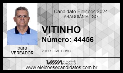 Candidato VITINHO 2024 - ARAGOIÂNIA - Eleições