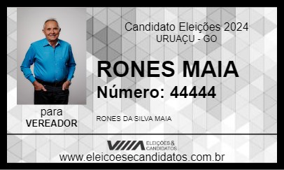 Candidato RONES MAIA 2024 - URUAÇU - Eleições