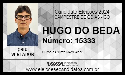 Candidato HUGO DO BEDA 2024 - CAMPESTRE DE GOIÁS - Eleições