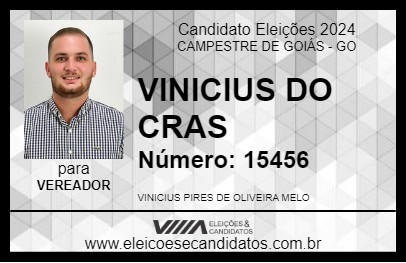 Candidato VINICIUS DO CRAS 2024 - CAMPESTRE DE GOIÁS - Eleições