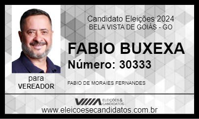 Candidato FABIO BUXEXA 2024 - BELA VISTA DE GOIÁS - Eleições