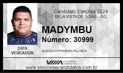 Candidato MADYMBU 2024 - BELA VISTA DE GOIÁS - Eleições