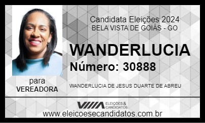 Candidato WANDERLUCIA 2024 - BELA VISTA DE GOIÁS - Eleições