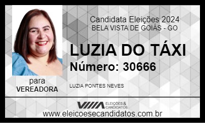 Candidato LUZIA DO TÁXI 2024 - BELA VISTA DE GOIÁS - Eleições