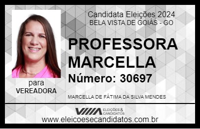 Candidato PROFESSORA MARCELLA 2024 - BELA VISTA DE GOIÁS - Eleições