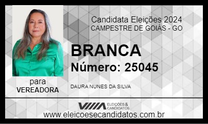 Candidato BRANCA 2024 - CAMPESTRE DE GOIÁS - Eleições