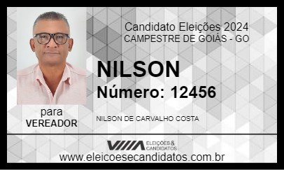 Candidato NILSON 2024 - CAMPESTRE DE GOIÁS - Eleições