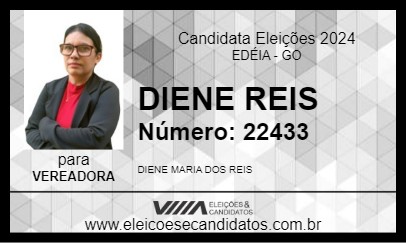 Candidato DIENE REIS 2024 - EDÉIA - Eleições