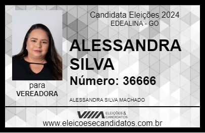 Candidato ALESSANDRA SILVA 2024 - EDEALINA - Eleições