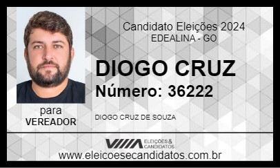 Candidato DIOGO CRUZ 2024 - EDEALINA - Eleições