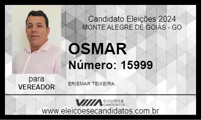 Candidato OSMAR 2024 - MONTE ALEGRE DE GOIÁS - Eleições