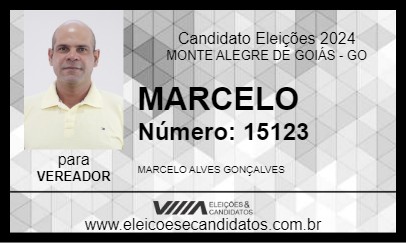 Candidato MARCELO 2024 - MONTE ALEGRE DE GOIÁS - Eleições