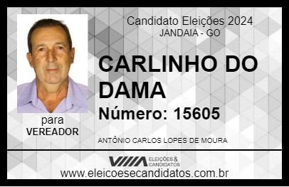 Candidato CARLINHO DO DAMA 2024 - JANDAIA - Eleições