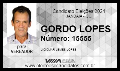 Candidato GORDO LOPES 2024 - JANDAIA - Eleições