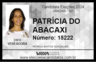 Candidato PATRÍCIA DO ABACAXI 2024 - JANDAIA - Eleições