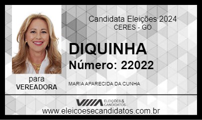 Candidato DIQUINHA 2024 - CERES - Eleições