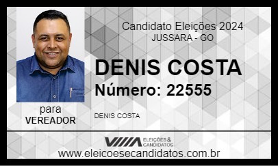 Candidato DENIS COSTA 2024 - JUSSARA - Eleições