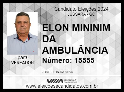 Candidato ELON MININIM DA AMBULÂNCIA 2024 - JUSSARA - Eleições