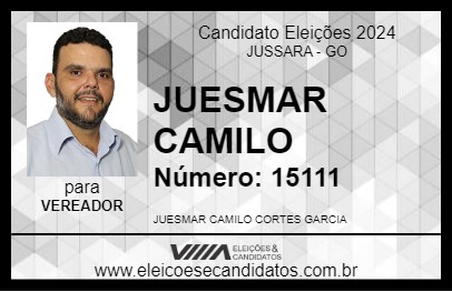 Candidato JUESMAR CAMILO 2024 - JUSSARA - Eleições